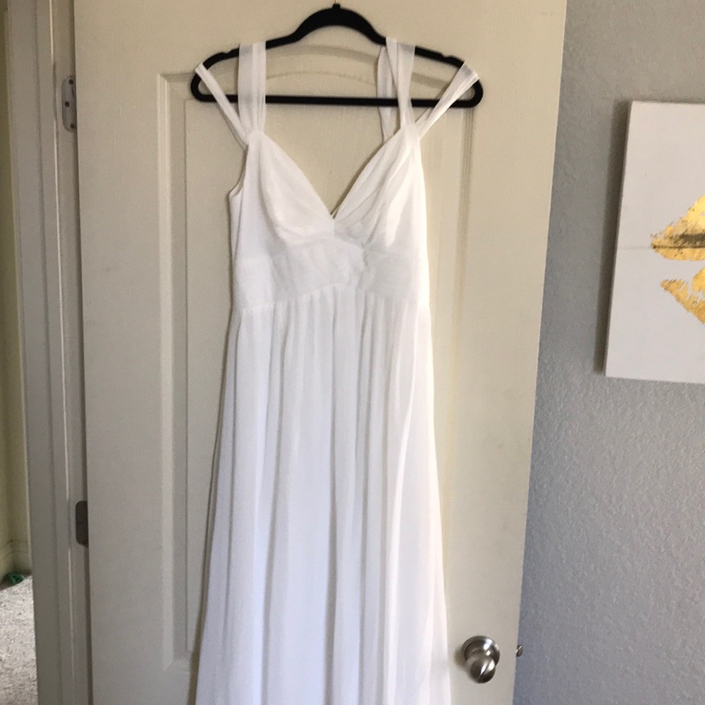 White long dress